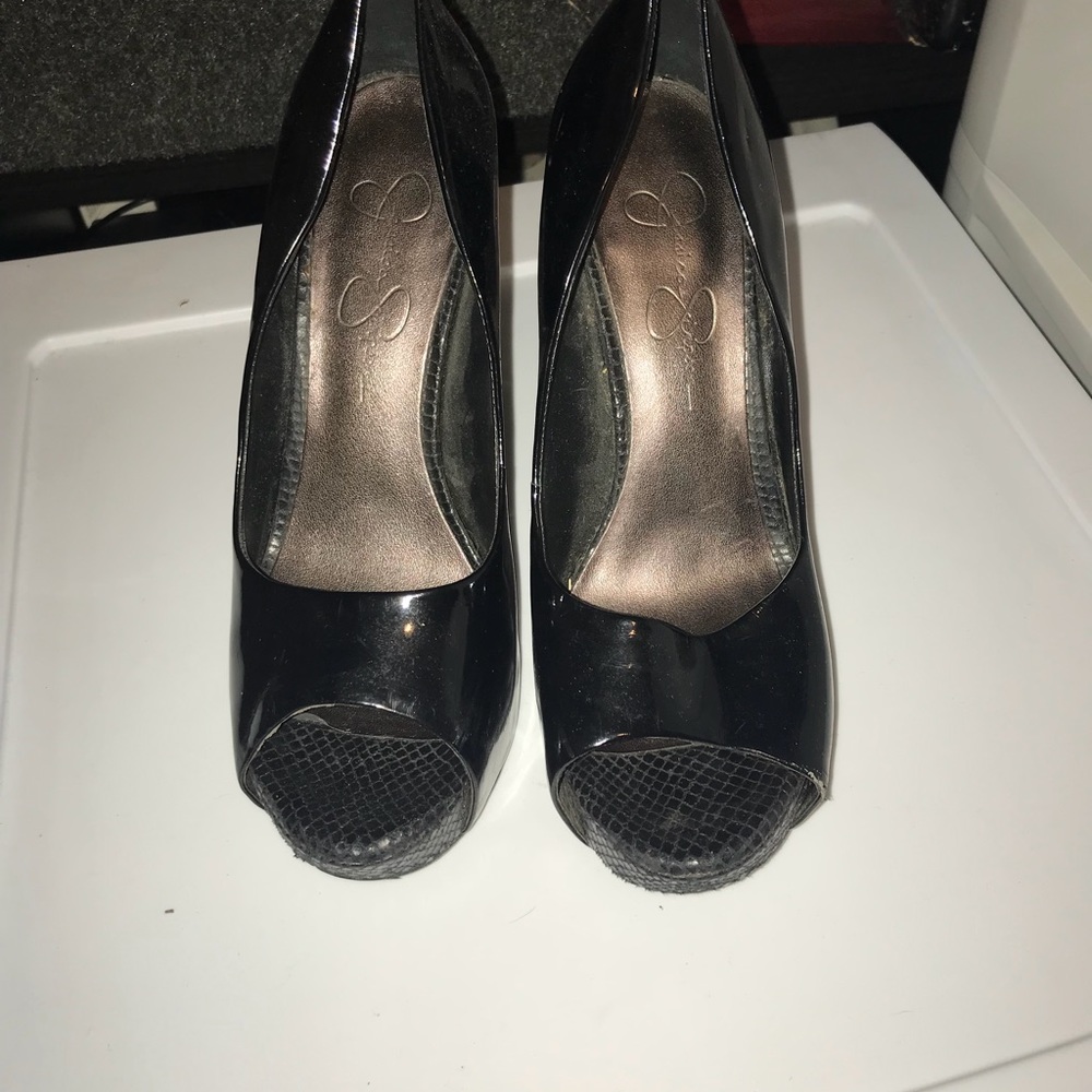Black high heels